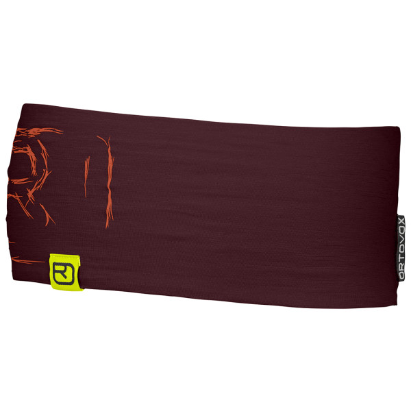 Banda para cabeza Ortovox 120 Tec Logo Headband burdeos winetasting