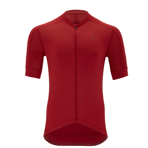 Maillot de ciclismo de hombre Silvini Carnio rojo merlot