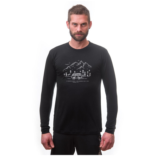 Camiseta funcional de hombre Sensor Merino Active Pt Van Life dl.rukáv