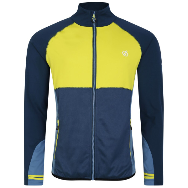 Sudadera de hombre Dare 2b Substratum II Cr Str azul/amarillo Neon Spring/Moonlight Denim