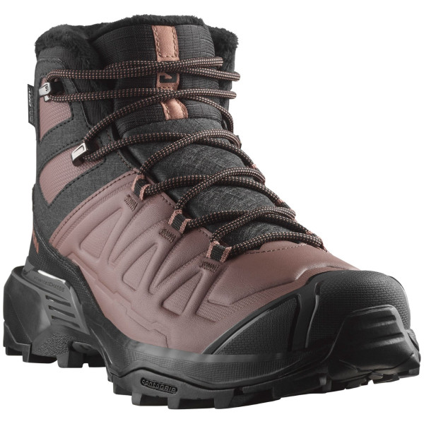 Calzado de mujer Salomon X Ultra Snowpilot Waterproof negro/marrón Black / Peppercorn / Cognac