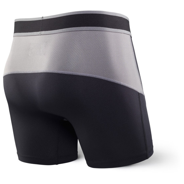 Calzoncillos bóxer Saxx Kinetic Boxer Black/Steel