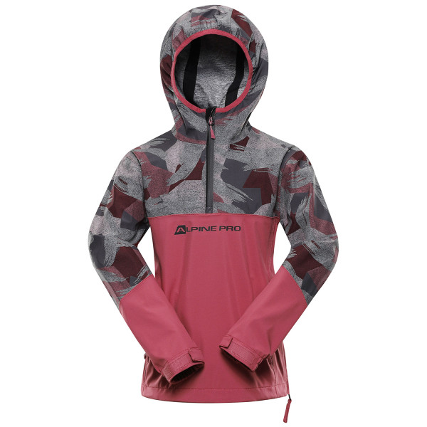 Chaqueta softshell para niños Alpine Pro Gibbo marrón meavewood