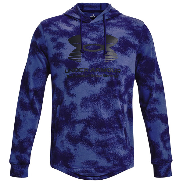 Sudadera de hombre Under Armour Rival Terry Novelty HD azul oscuro Sonar Blue / Deep Periwinkle / Black