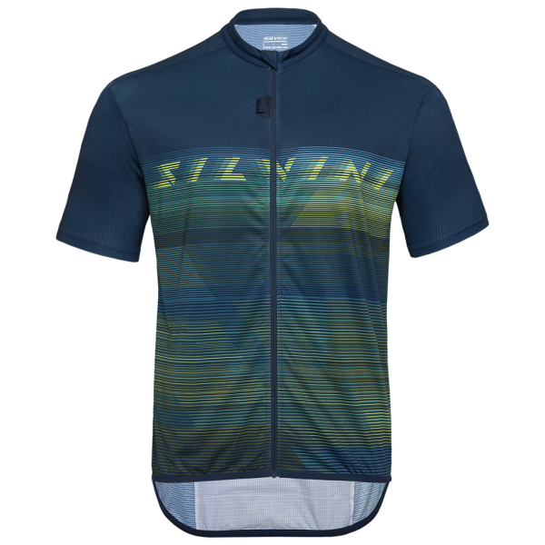 Maillot de ciclismo de hombre Silvini Turano azul/verde navy-lime