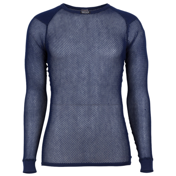 Camiseta funcional de hombre Brynje of Norway Super Thermo Shirt w/inlay azul oscuro Navy