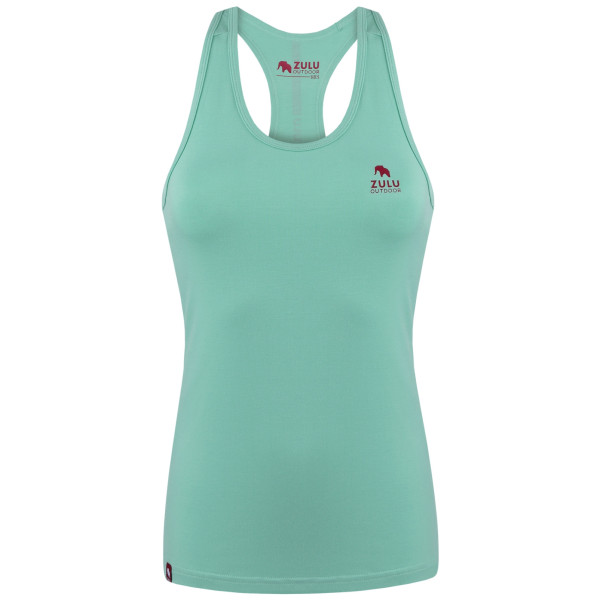 Camiseta sin mangas para mujer Zulu Bambus Sporty 210 verde claro mint