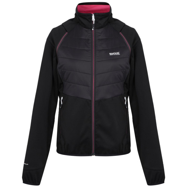 Chaqueta de mujer Regatta Wmn Steren II Hyb negro Black(Flamingo Pink)