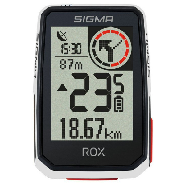 Ciclocomputador Sigma Rox 2.0 blanco White