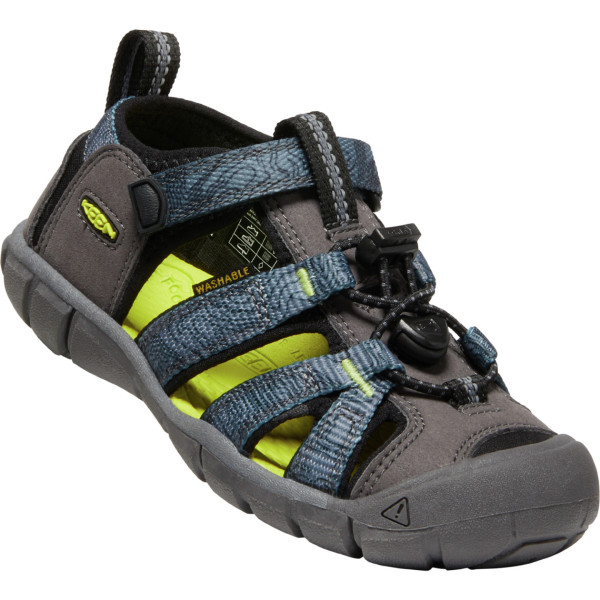 Sandalias para niños Keen Seacamp II CNX K gris/azul magnet/evening primrose