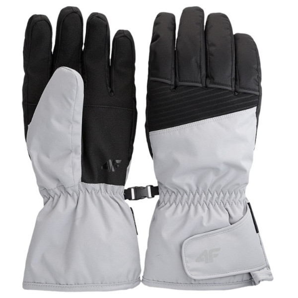 Guantes de esquí 4F Gloves Fnk M150 gris/negro COLD LIGHT GREY