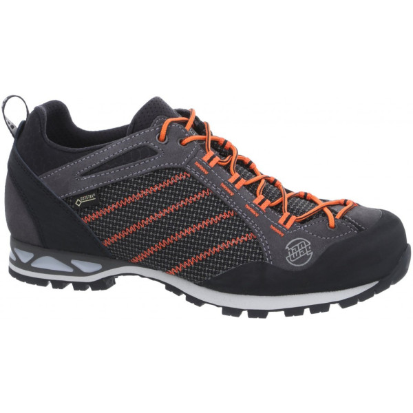 Calzado de hombre Hanwag Makra Low GTX Asphalt/Orange gris/naranja Asphalt/Orange