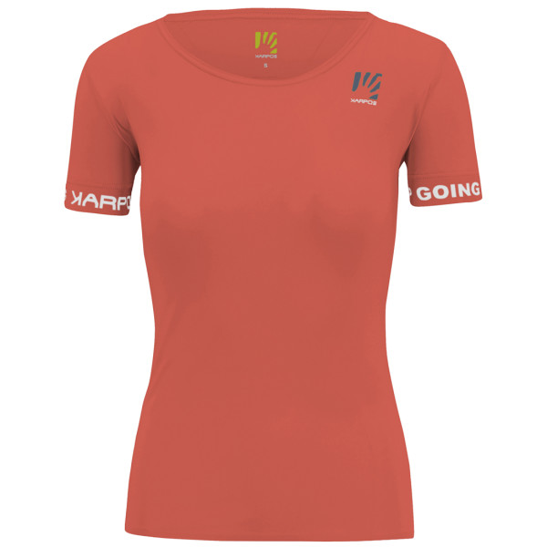 Camiseta de mujer Karpos Easyfrizz W T-Shirt rojo Hot Coral