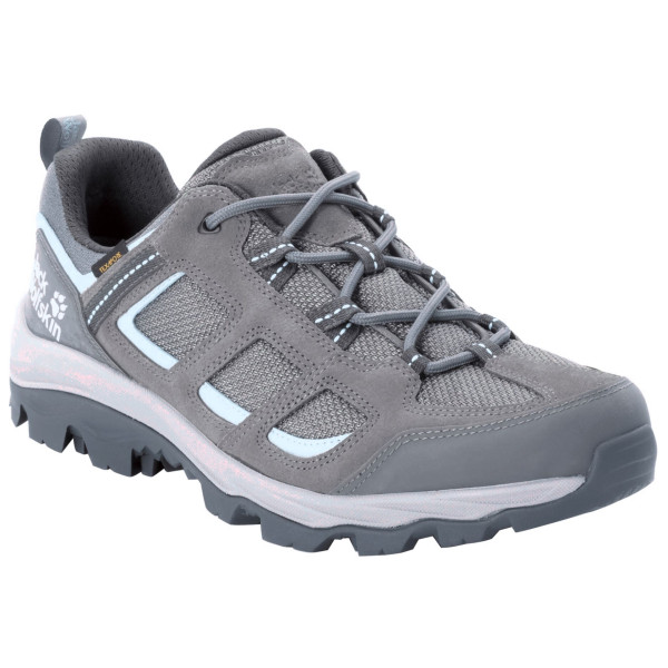 Calzado de mujer Jack Wolfskin Vojo 3 Texapore Low W gris/azul TarmacGrey/LightBlue