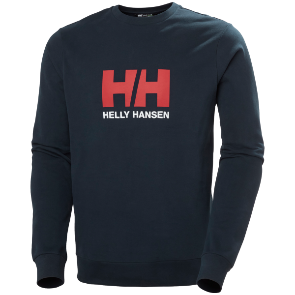 Sudadera de hombre Helly Hansen Hh Logo Crew Sweat 2.0 azul oscuro Navy