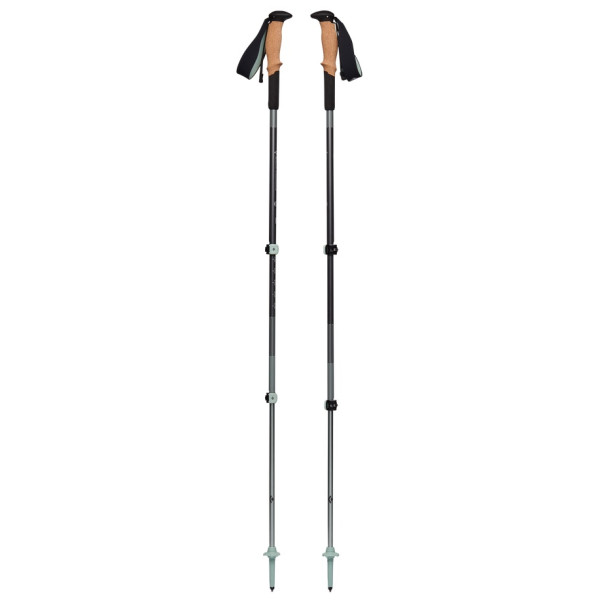 Bastones de senderismo Black Diamond Pursuit Shock Trekking Poles gris/verde Steel Grey-Foam Green