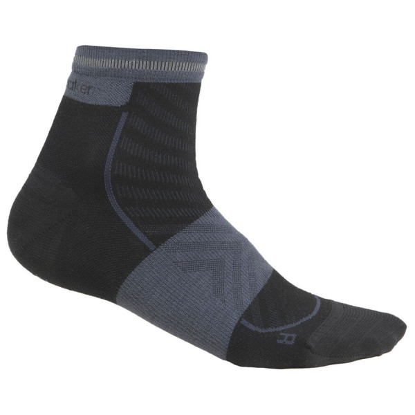 Calcetines de mujer Icebreaker Women Merino Run+ Ultralight Mini negro Black/Graphite