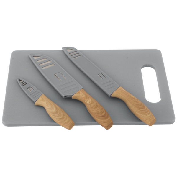 Tabla de cocina y cuchillos Outwell Caldas Knife Set