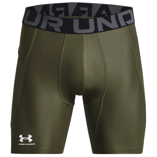 Calzoncillos bóxer funcionales para hombre Under Armour HG Armour Shorts verde oscuro MarineODGreen/White