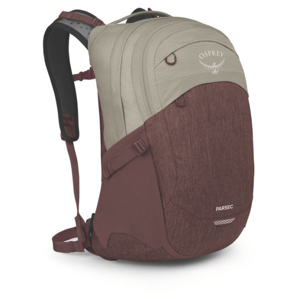 Mochila urbana Osprey Parsec rojo/marrón sawdust tan/raisin red