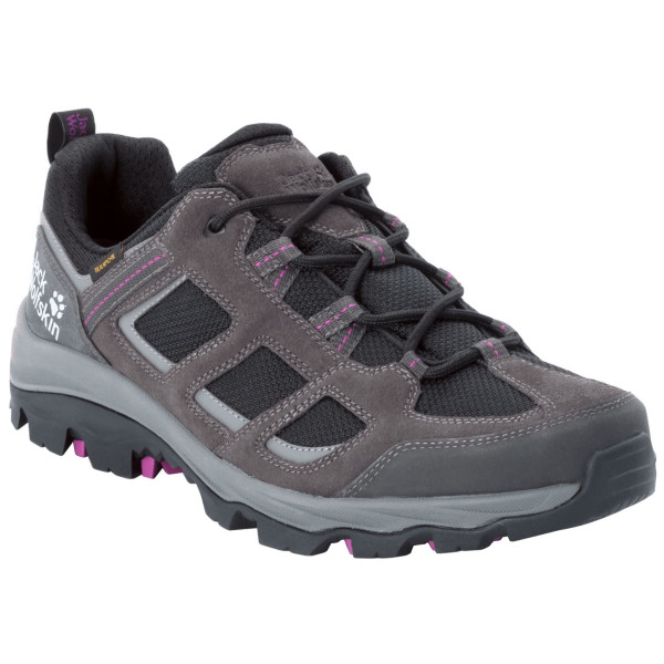 Calzado de mujer Jack Wolfskin Vojo 3 Texapore Low W gris/violeta DarkSteel/Purple