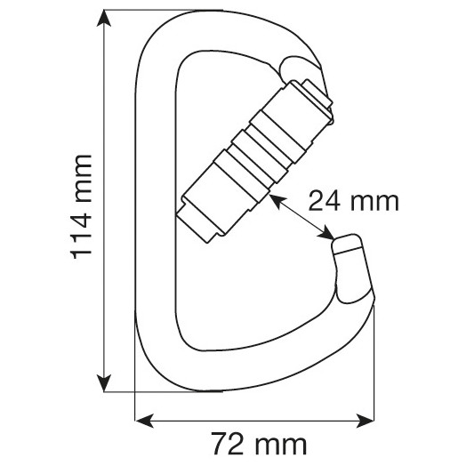 Mosquetón Camp Steel D Pro 2Lock