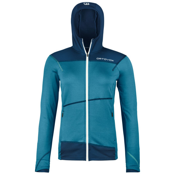 Sudadera funcional de mujer Ortovox Fleece Light Hoody W azul mountain blue