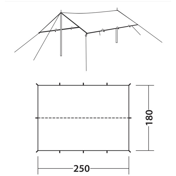 Lona tarp Robens Tarp 2.5 x 1.8 m