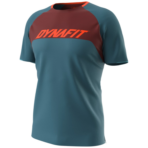 Camiseta de ciclismo para hombre Dynafit RIDE S/S TEE M azul/rojo 8161 - mallard blue/1570