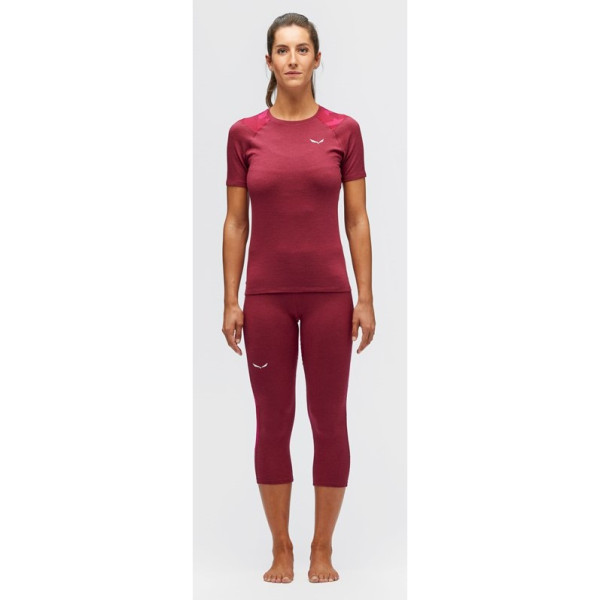 Calzoncillos de tres cuartos para mujer Salewa Cristallo Warm Amr W 3/4Tight.