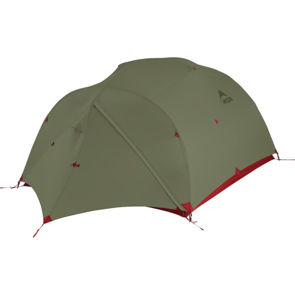 Tienda ultraligera MSR Mutha Hubba NX verde/rojo