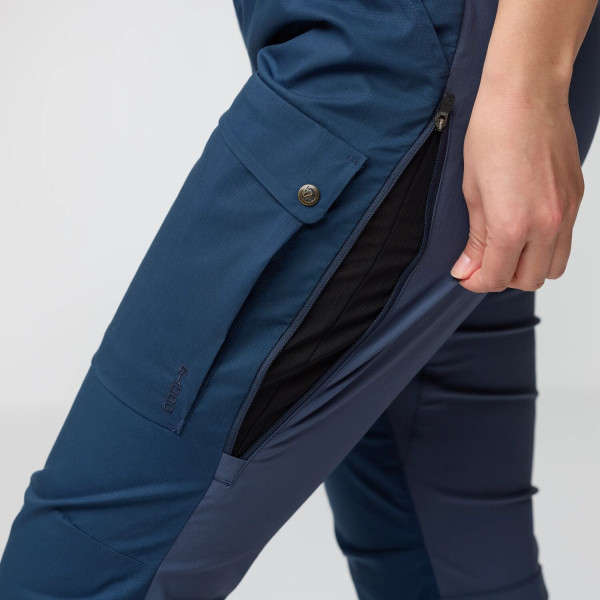 Pantalones de mujer Fjällräven Abisko Hybrid Trail Trousers W