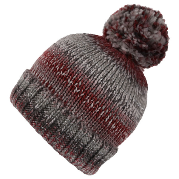 Gorro Regatta Frosty Hat VI gris/rojo Cabernet