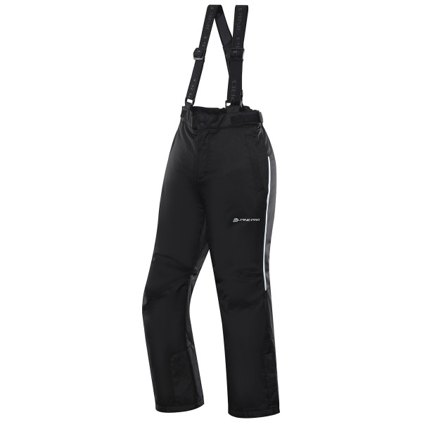 Pantalones de esquí para niños Alpine Pro Lermono negro black