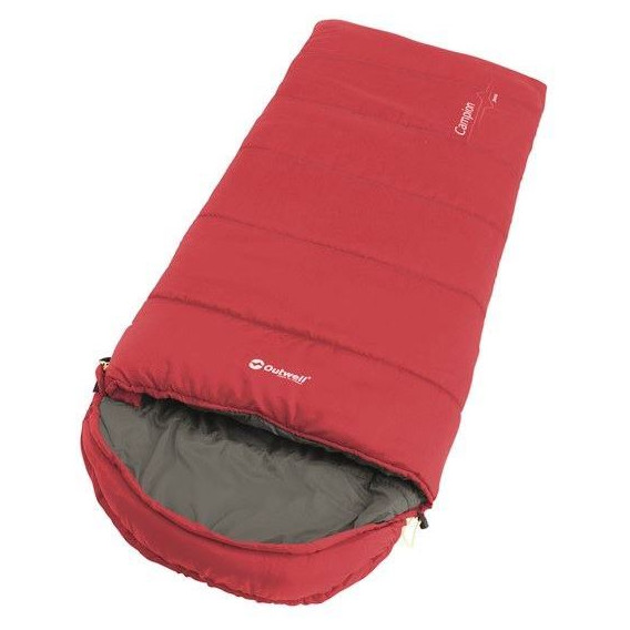 Saco de dormir para niños Outwell Campion Junior rojo/gris Red