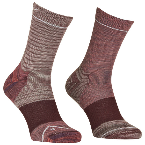 Calcetines de mujer Ortovox Alpine Mid Socks W rosa/violeta Wild Rose