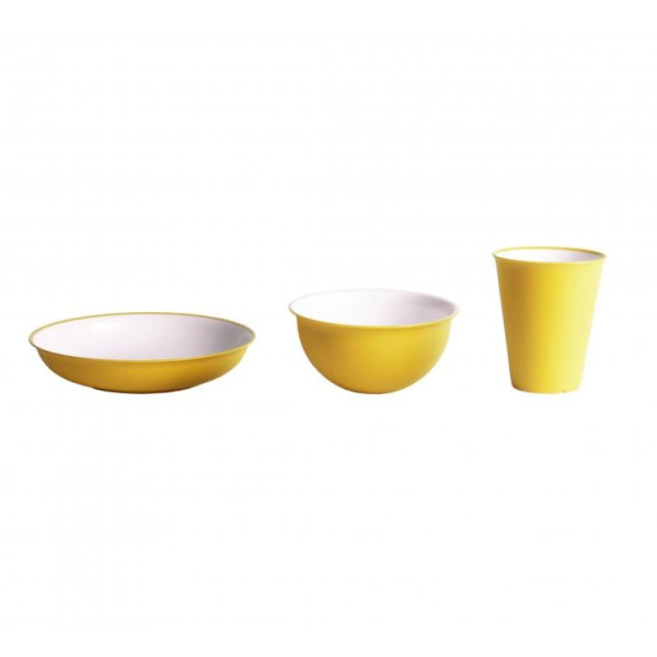 Vajilla Omada Sanaliving Set 3pcs amarillo