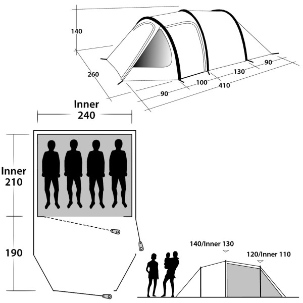 Tienda de campaña Outwell Earth 4 (2021)