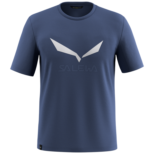 Camiseta de hombre Salewa Solidlogo Dri-Rel M S/S Tee