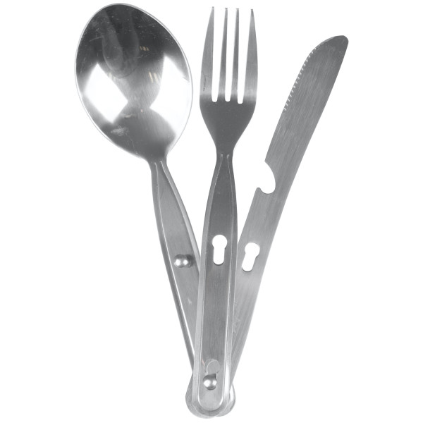 Juego de cubiertos Bo-Camp Cutlery set plata Silver