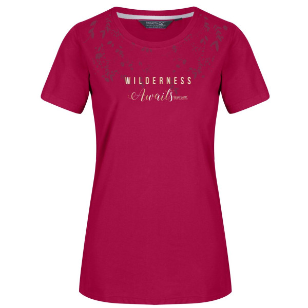 Camiseta de mujer Regatta Filandra III CL burdeos DarkCerise