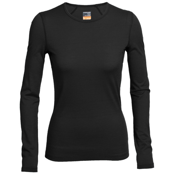 Camiseta de mujer Icebreaker Women's 200 Oasis Long Sleeve negro Black