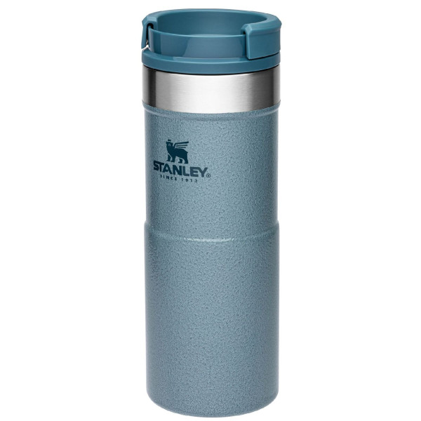 Taza térmica Stanley Neverleak 350 ml azul Hammertone ice