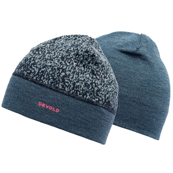 Gorro Devold Kvitegga Beanie azul/gris Ink