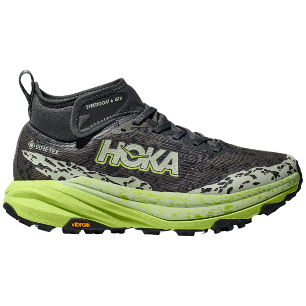 Zapatillas de carrera para hombre Hoka Speedgoat 6 Mid Gtx gris/verde Outer Orbit / Lettuce