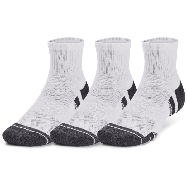 Juego de calcetines Under Armour Performance Tech 3pk Qtr blanco White / White / Jet Gray