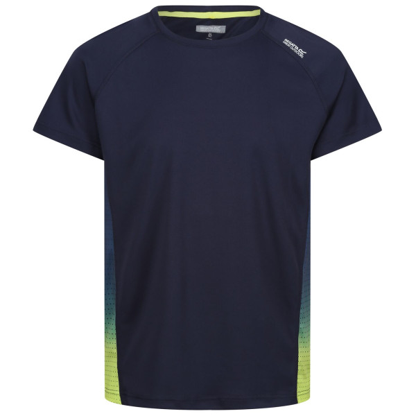 Camiseta de hombre Regatta Corballis azul/amarillo Navy/Citron Lime