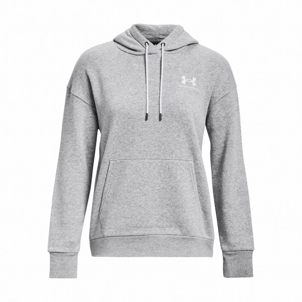 Sudadera de mujer Under Armour Essential Fleece Hoodie gris claro ModGrayLightHeather/White