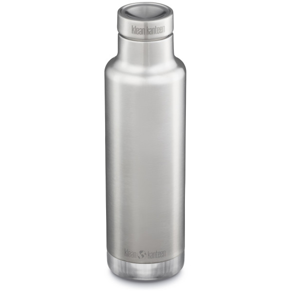 Botella térmica de acero inoxidable Klean Kanteen Insulated Classic Narrow 25oz (w/Pour Through Cap) plata silver