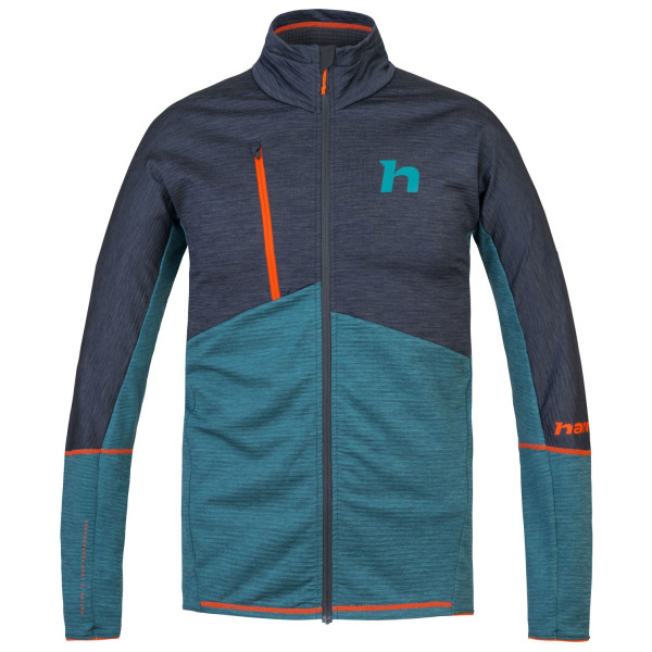 Sudadera funcional de hombre Hannah Niro antracita/verde anthracite/jasper mel